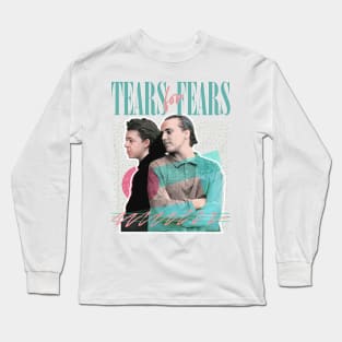 80s Retro Tears For Fears Design Long Sleeve T-Shirt